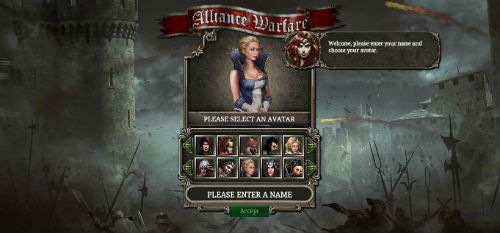  Alliance Warfare choose your hero screen